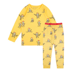 Yellow cat heattech loungewear