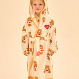 [Care Bear] Tender Heart Bear Ear Hooded Beach Gown