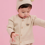 WAFFLE CARDIGAN Beige