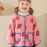 Sweet and sour raspberry fleece jacket