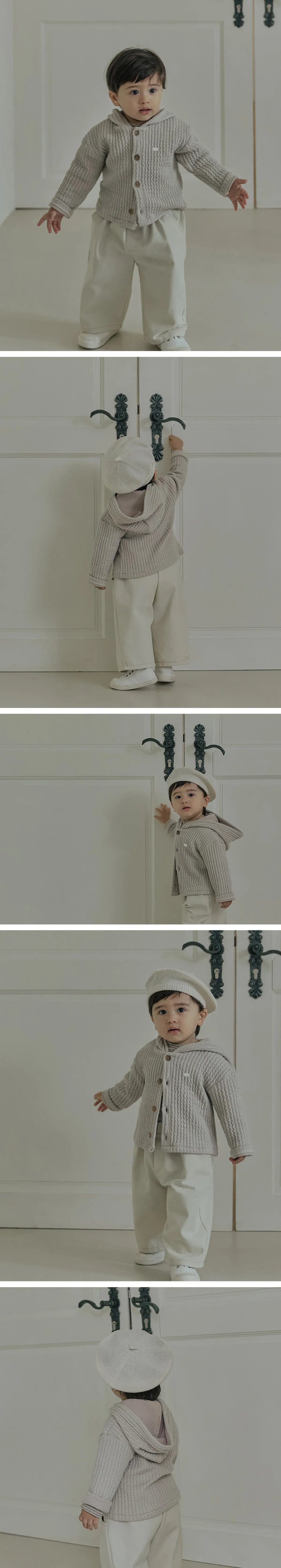 Kevin Hooded Jumper_Light Beige