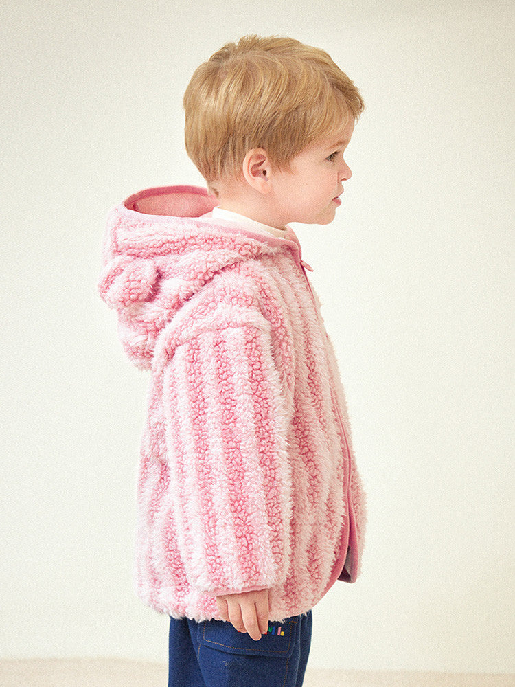 Soft Polar Bear Boa Hood Jumper