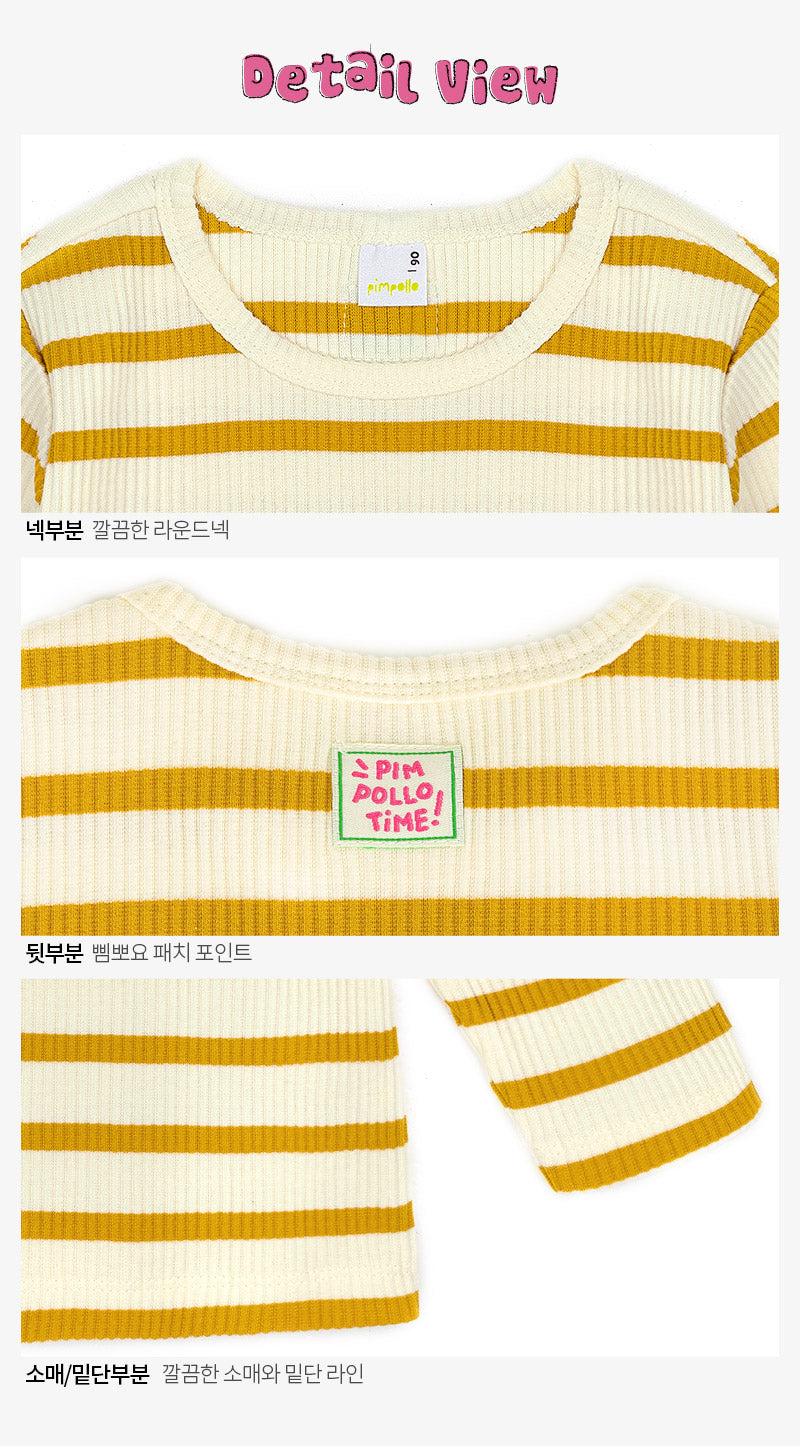 [Pimpollo] Camigolge Stripe T-shirt