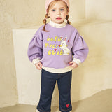 Denim-like bootcut nappjng pants