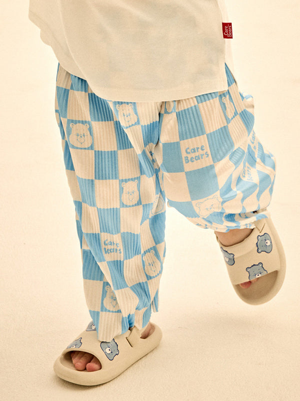 [Care Bear] Ice Checkerboard Wide Pants