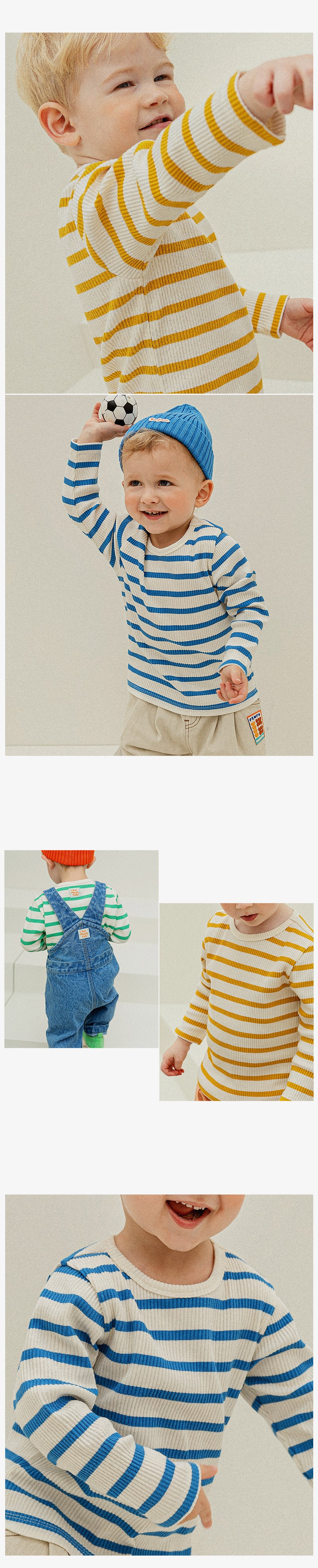 [Pimpollo] Camigolge Stripe T-shirt