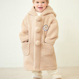 Pom Pom Bear Dumb Blong Hood Coat