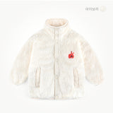 Heart Bear Boa Flannel Jumper