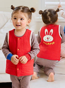 Rabbit Vest Outer (Red)