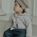 Kevin Hooded Jumper_Light Beige