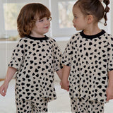Dalmatian Pleats - Short Sleeve Set