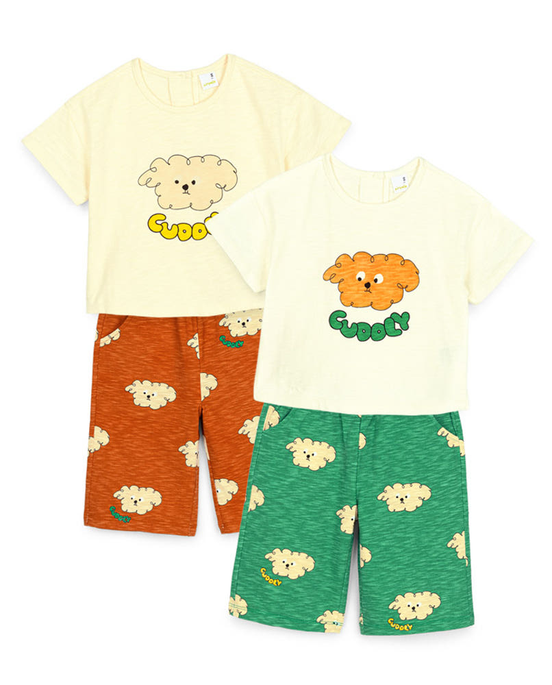 [Pimpoyo] Cuddly Top and Bottom Set