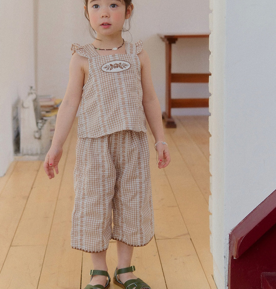 Mardi Amber Rosie Check Blouse