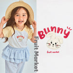Fruit Market Bunny Short Sleeve T-shirt S~2XL Spring/Summer T-shirt (Size 26)