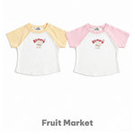 Fruit Market Bunny Short Sleeve T-shirt S~2XL Spring/Summer T-shirt (Size 26)