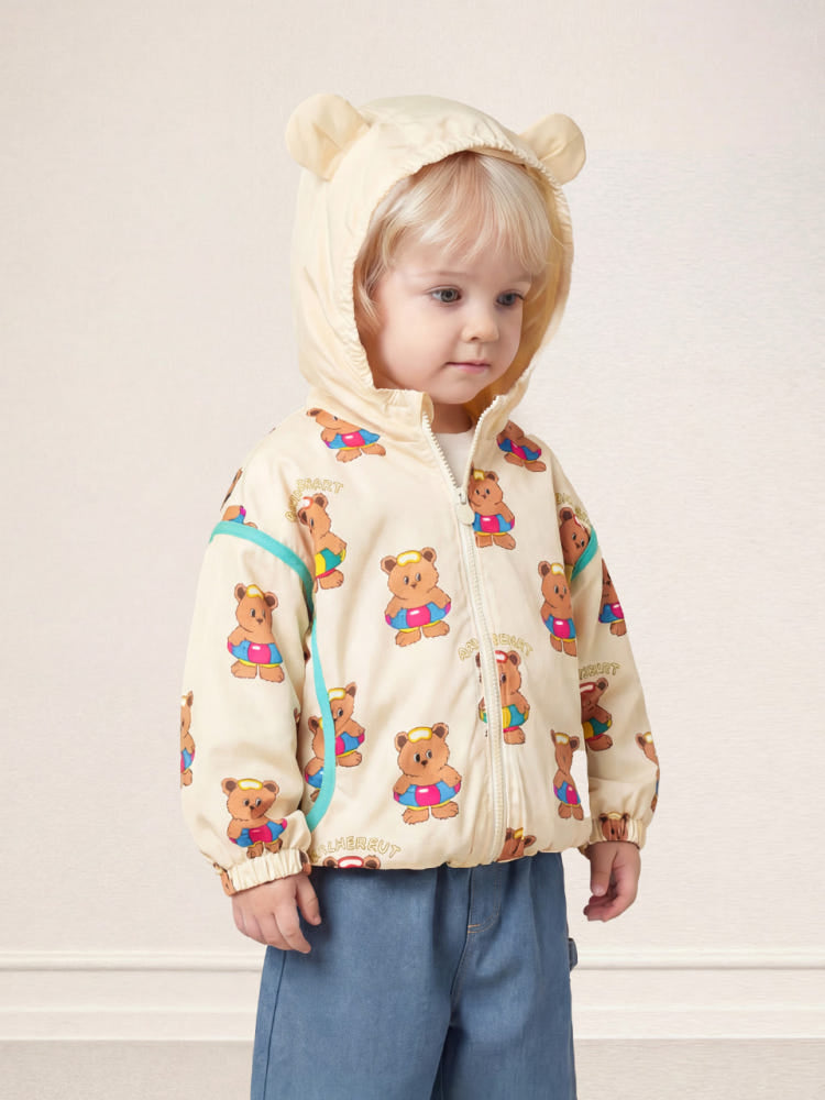 [Milk Mile] Sun-tanned Teddy Bear Hoodie Jumper