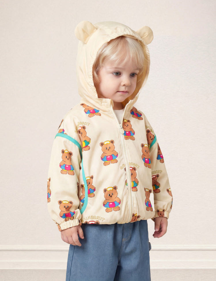 [Milk Mile] Sun-tanned Teddy Bear Hoodie Jumper