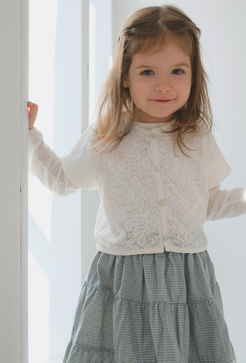 Mardi Amber Crochet Semi-Crop Cardigan Woot26