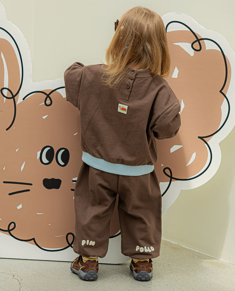 [삠뽀요] 뭉치 유아 키즈 맨투맨 상하복 : 삠뽀요