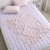 3°C Super Cool Frozen Cooling Half Blanket 100x150 Lavender Stripe_CV2426004