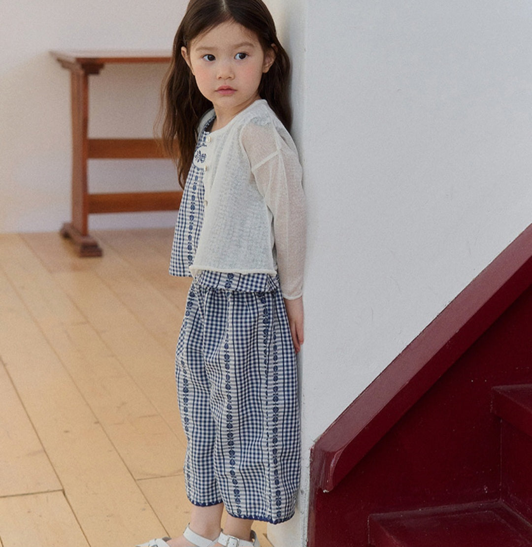 Mardi Amber Poppy Check Pants