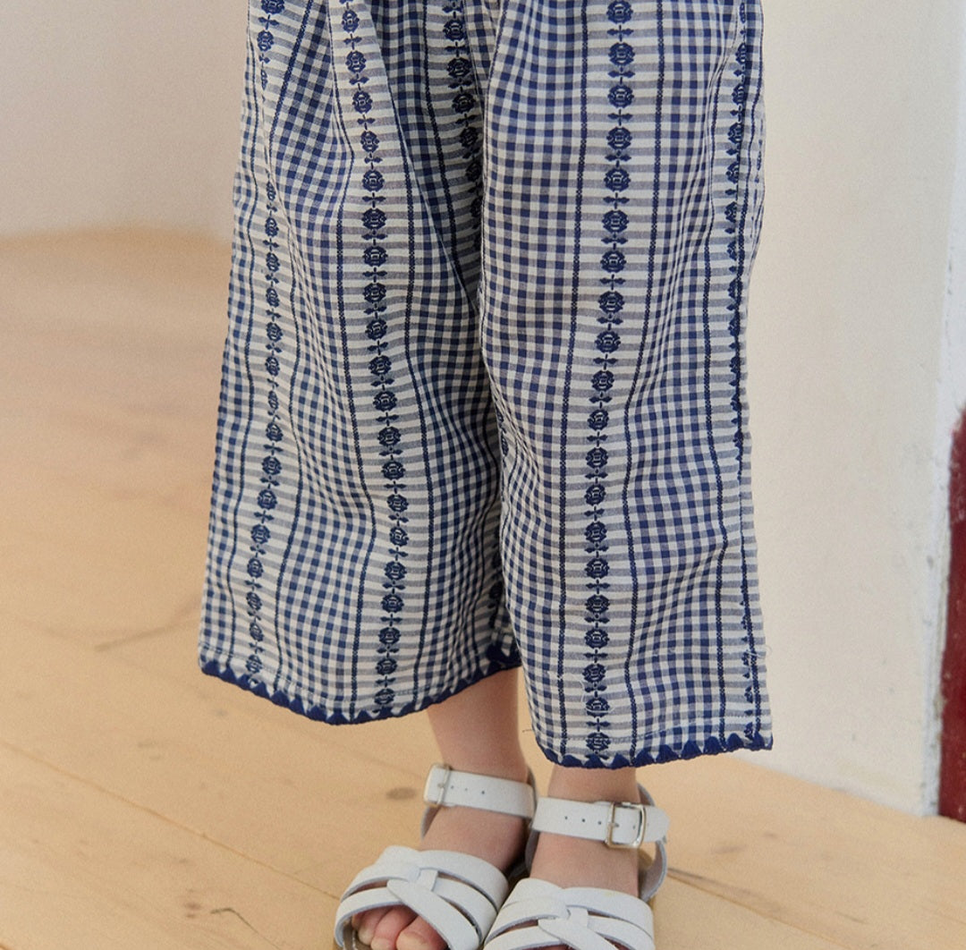 Mardi Amber Poppy Check Pants