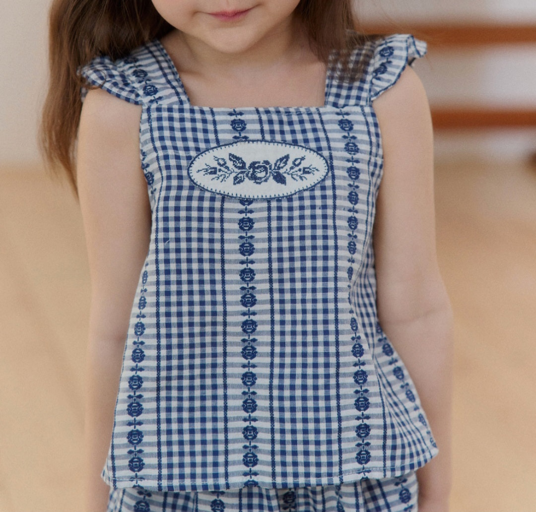 Mardi Amber Rosie Check Blouse