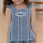 Mardi Amber Rosie Check Blouse