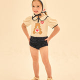 [Care Bear] Tenderheart Bear Sailor One Piece Swimsuit (Swimmer Set)
