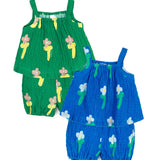 [Pimpoyo] Printed Two-Piece Set (2 Colors)