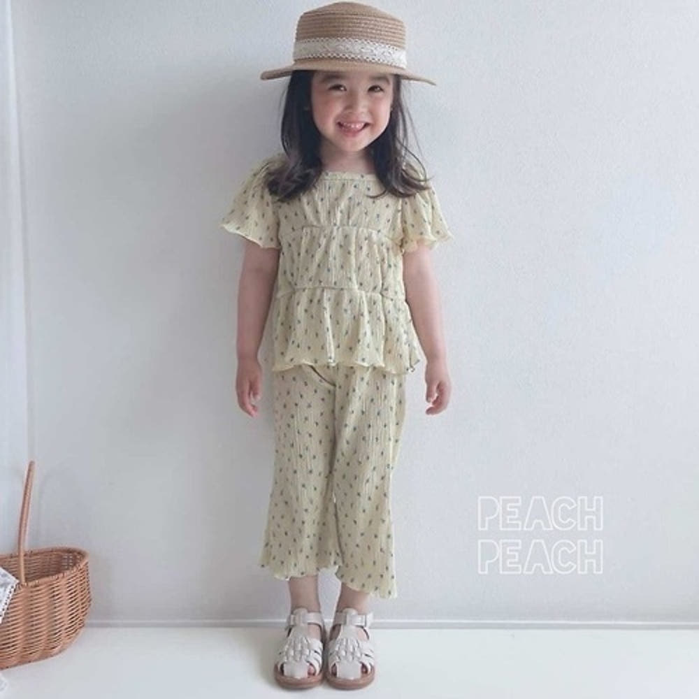 Peach Peach Coco Pleats Set XS~2XL Kids Summer 26