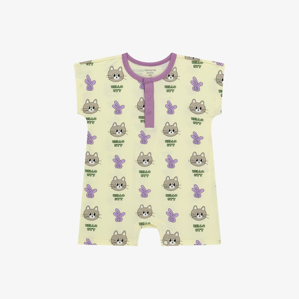 Summer Indoor Suit - Cat Yellow