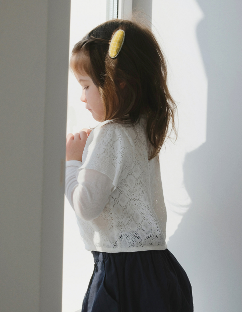 Mardi Amber Crochet Semi-Crop Cardigan Woot26