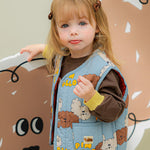 [Pimpoyo] Mongi Toddler Kids Quilted Vest (3 Colors)