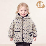 [Milk Mile] Shine Bear Good Luck Heart Fluffy Tumble Hooded Jumper