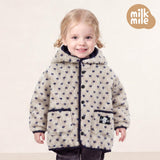 [Milk Mile] Shine Bear Good Luck Heart Fluffy Tumble Hooded Jumper