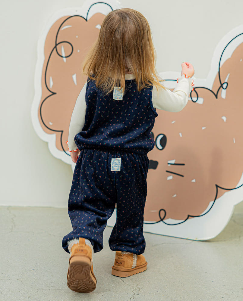 [삠뽀요] 포인 여아 벨로아 상하복 (2컬러) : 삠뽀요
