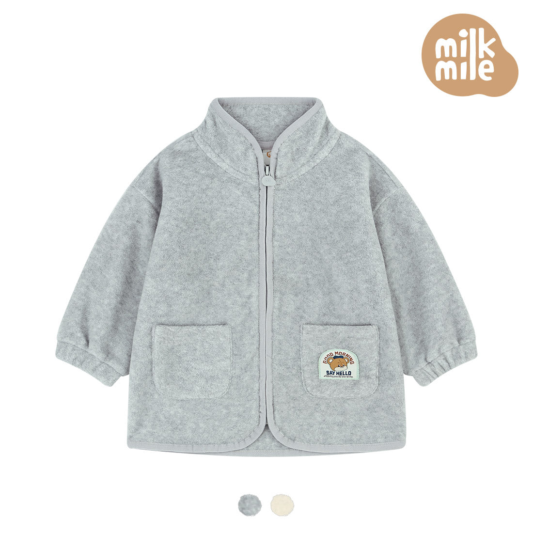 [Milk Mile] Daily Bear Point Polar Fleece Jumper