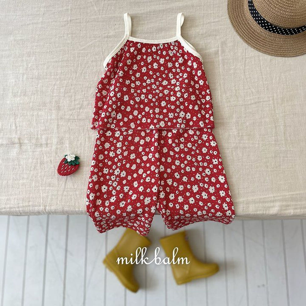 Milk Bomb Bright Pleated Setup Kids 26 Summer Toddler/Children Summer School Look Vacation Look
