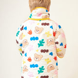 可愛 Pang Pang 熊馬弗絎縫毛衣