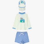 Check Point Rash Guard Hat Set Blue