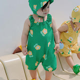 ICE HAPPY FLOWER ROMPERS Green