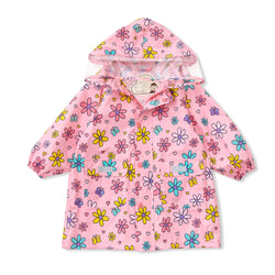 HAS KIDS POLY RAINCOAT PINK GARDEN