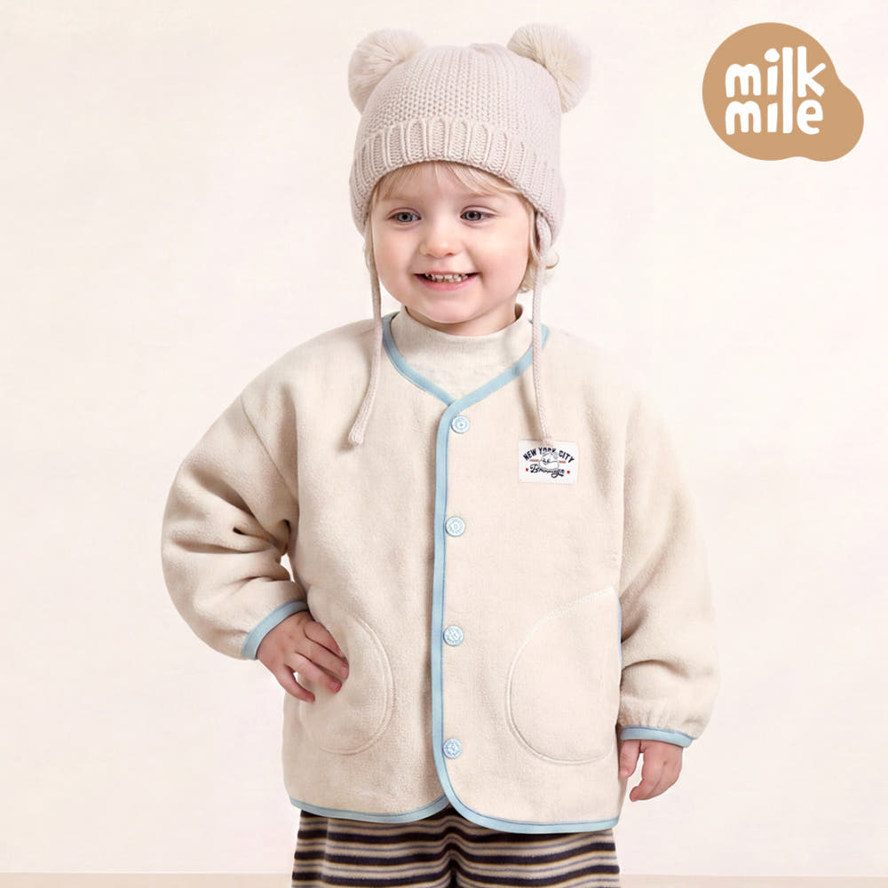 [Milk Mile] Powdery Polar Fleece Squirrel Jumper