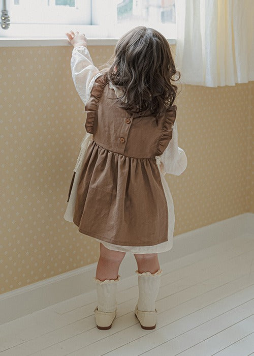 Leboni Apron One Piece_Brown