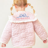 Frilly ribbon quilted jacket