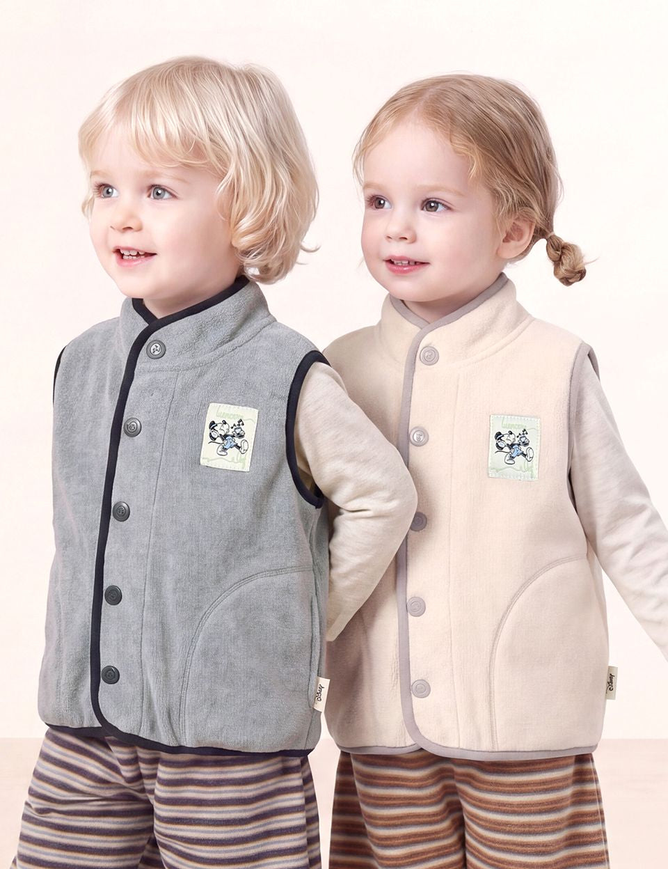 [Milk Mile] [Disney] Mickey Mouse Humming Polar Fleece Vest
