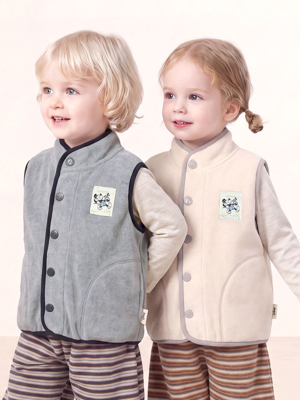 [Milk Mile] [Disney] Mickey Mouse Humming Polar Fleece Vest