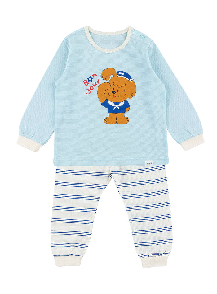 Sailor dog jacquard (24SS) indoor wear set