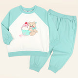 MOLLIMELLI milky top and bottom Set